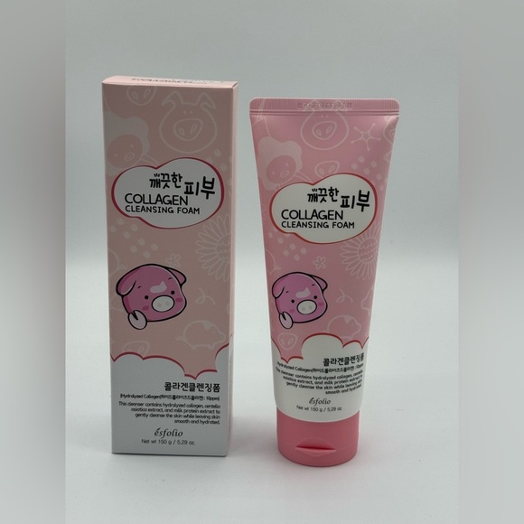 3 Pack Esfolio Vitamin  C, Hydraulic Acid With Peach, Collagen Foaming Cleansers - Picture 8 of 10